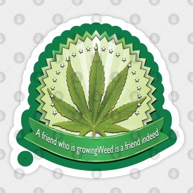 This Healing Herb plant Cures and Saves Lives Sticker by Just Kidding by Nadine May